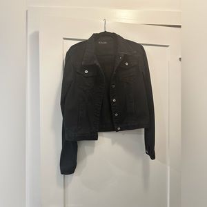 Black denim jacket